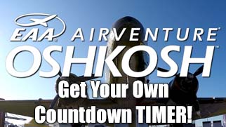 AirVenture Oshkosh Countdown timer
