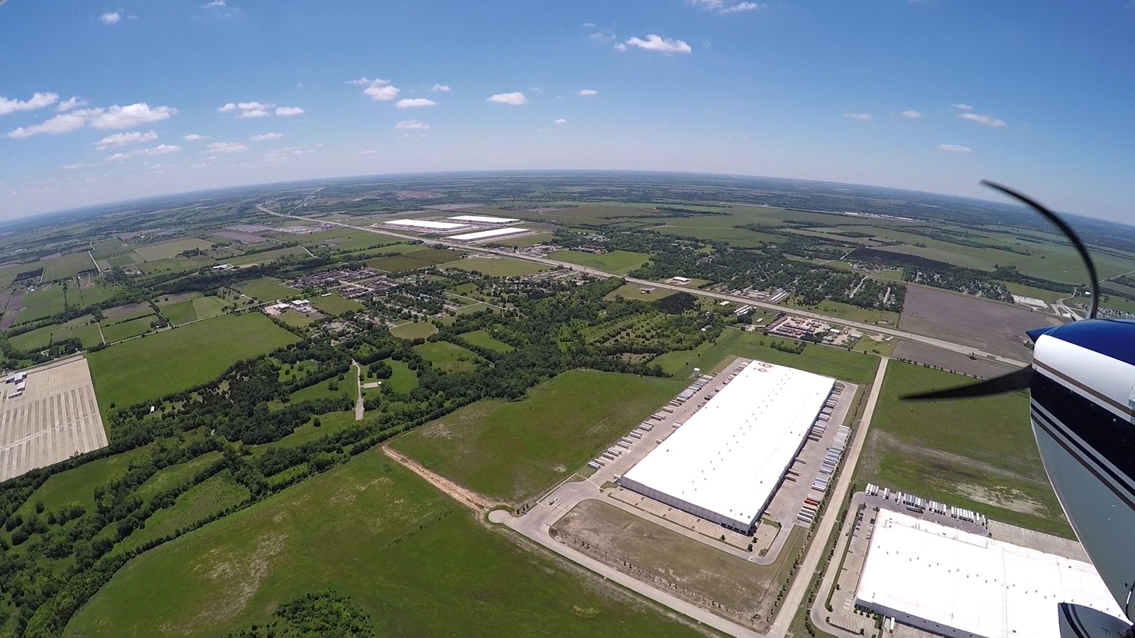 Approaching Lancaster Airport, Texas