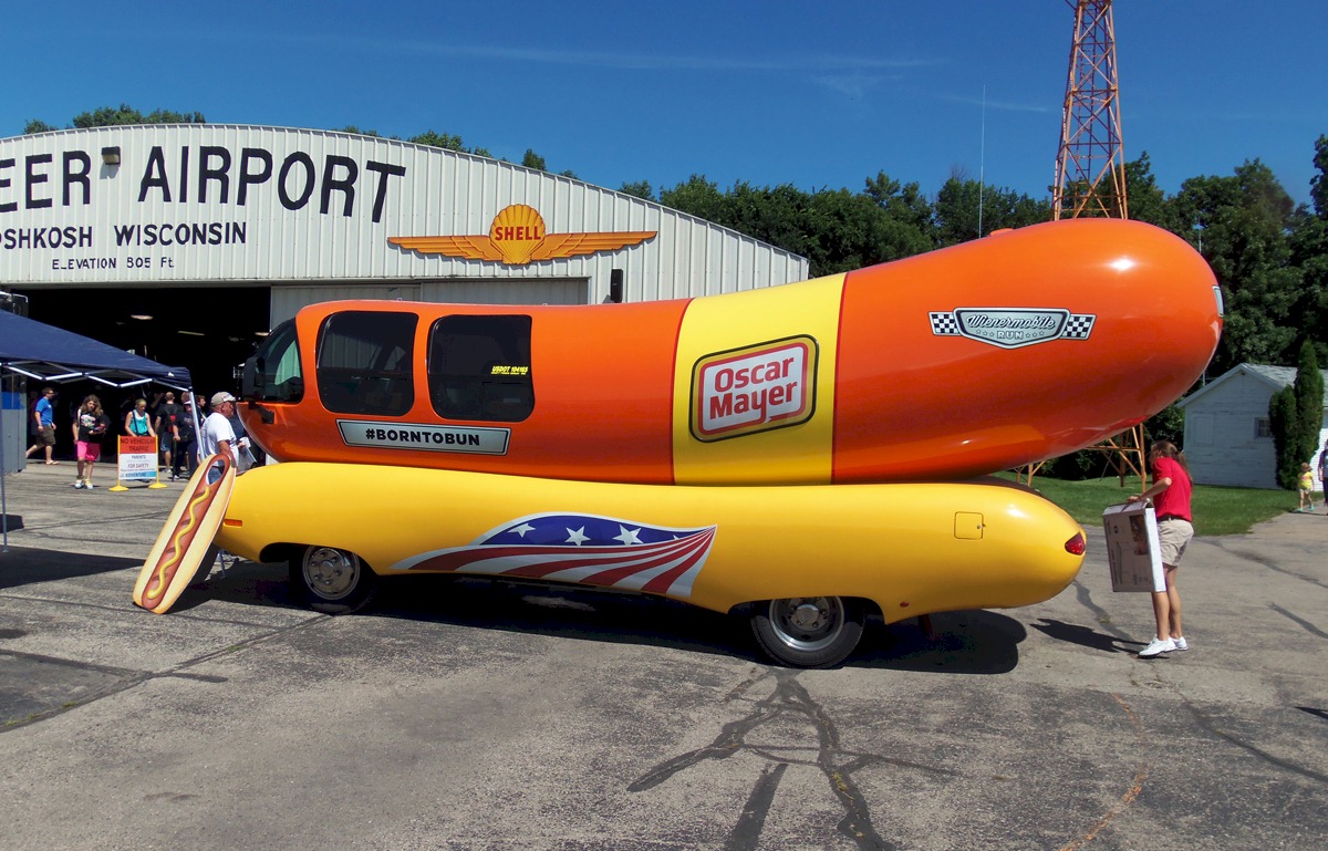 The Oscar Mayer Wienermobile at AirVenture