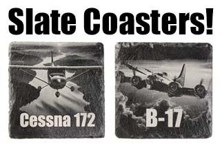 Aircraft Slate Coasters